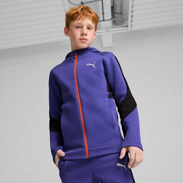 PUMAs EVOSTRIPE Hoodie für große Kids: Maximaler Komfort, cooler Look. Sofort dein Lieblingsstück!