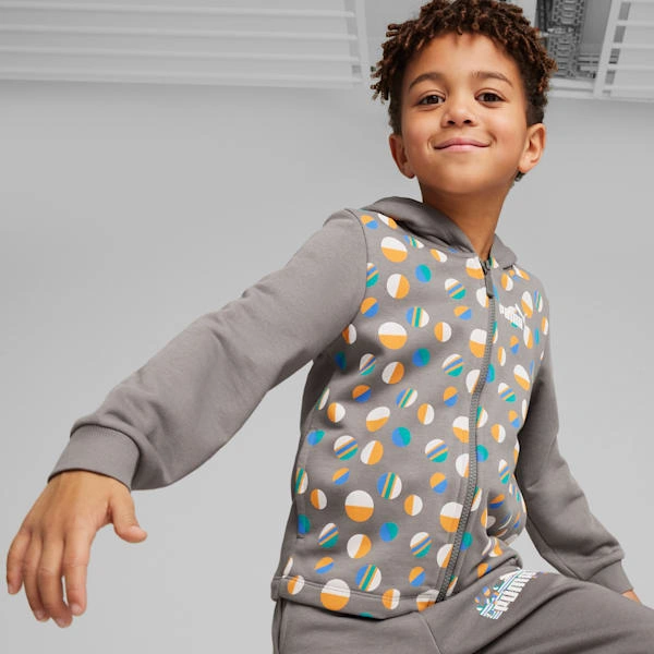 PUMA ESS+ SOMMER-CAMP Kapuzenjacke für kleine Entdecker Perfekt für Abenteuer Draußen